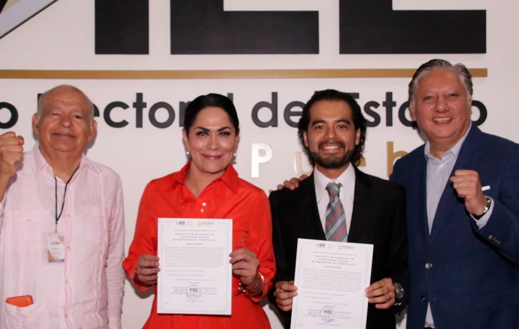 Fedrha Suriano y Marco de los Santos, diputados plurinominales por MC