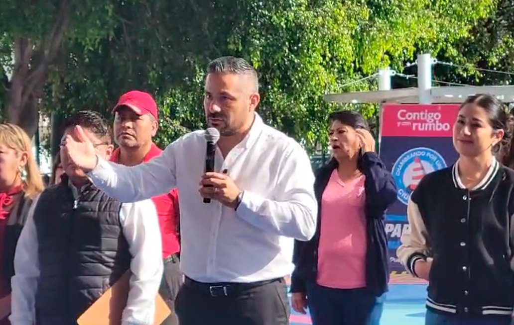 El alcalde Adán Domínguez inauguró la rehabilitación del Parque Los Pinos en la Libertad