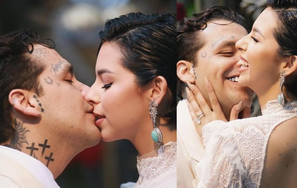 Pepe Aguilar comparte fotos inéditas de la boda de su hija Ángela Aguilar