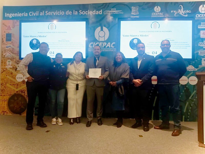 Colegio de Ingenieros Civiles de Puebla realizan conferencia magistral