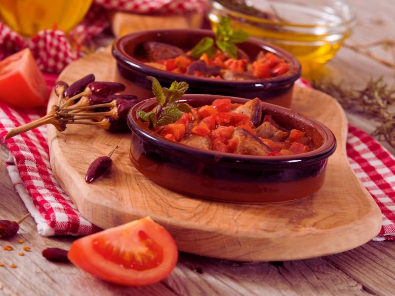 lomo en salsa de tomate