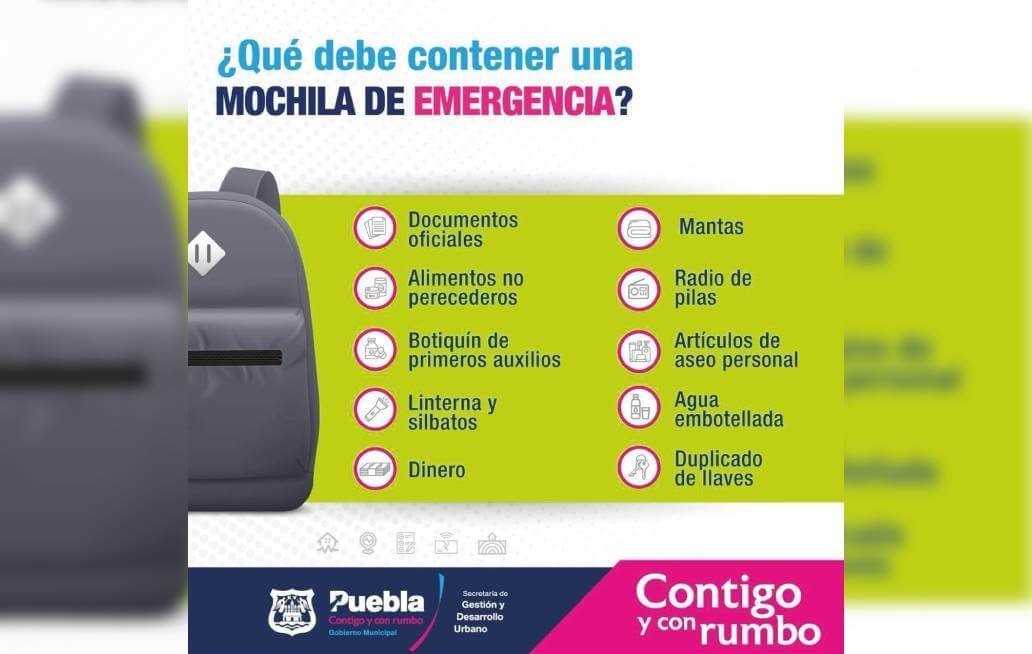 mochila de emergencia