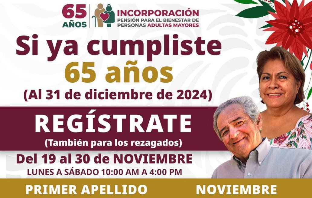 Secretaria de Bienestar inicia registro para pensión para adultos mayores