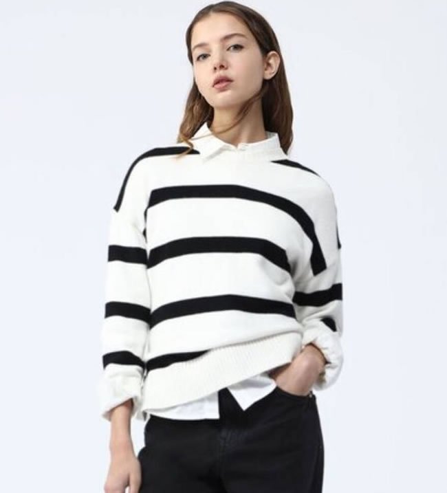 Lindsay Lohan reinventa las rayas horizontales