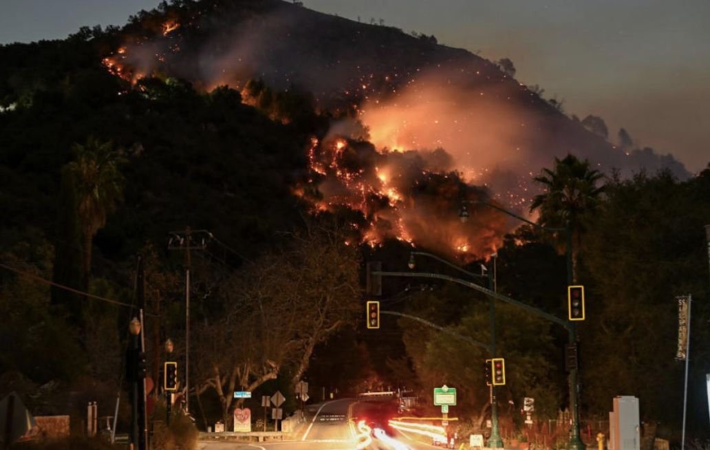 incendio en los ángeles