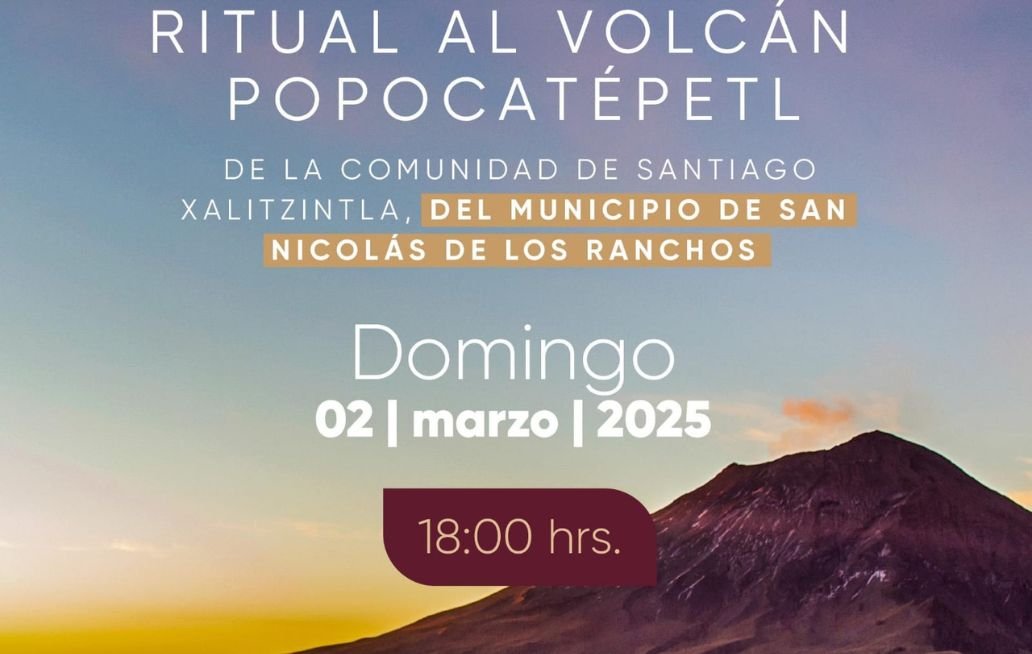 Anuncia San Nicolás de los Ranchos ritual al Popocatépetl en Casa de Cultura