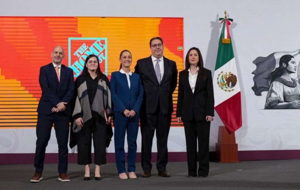 Anuncia The Home Depot inversión de mil 300 mdp: Sheinbaum