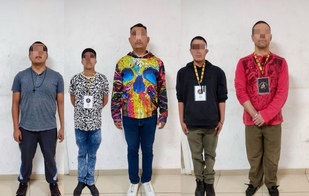 La SSCyPC de Cuautlancingo detiene a cinco personas por lesiones y daños en propiedad ajena en la Unidad Habitacional VW 2