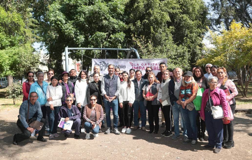 Mantiene Gobierno de la Ciudad de Puebla compromiso para dar mantenimiento a las áreas verdes