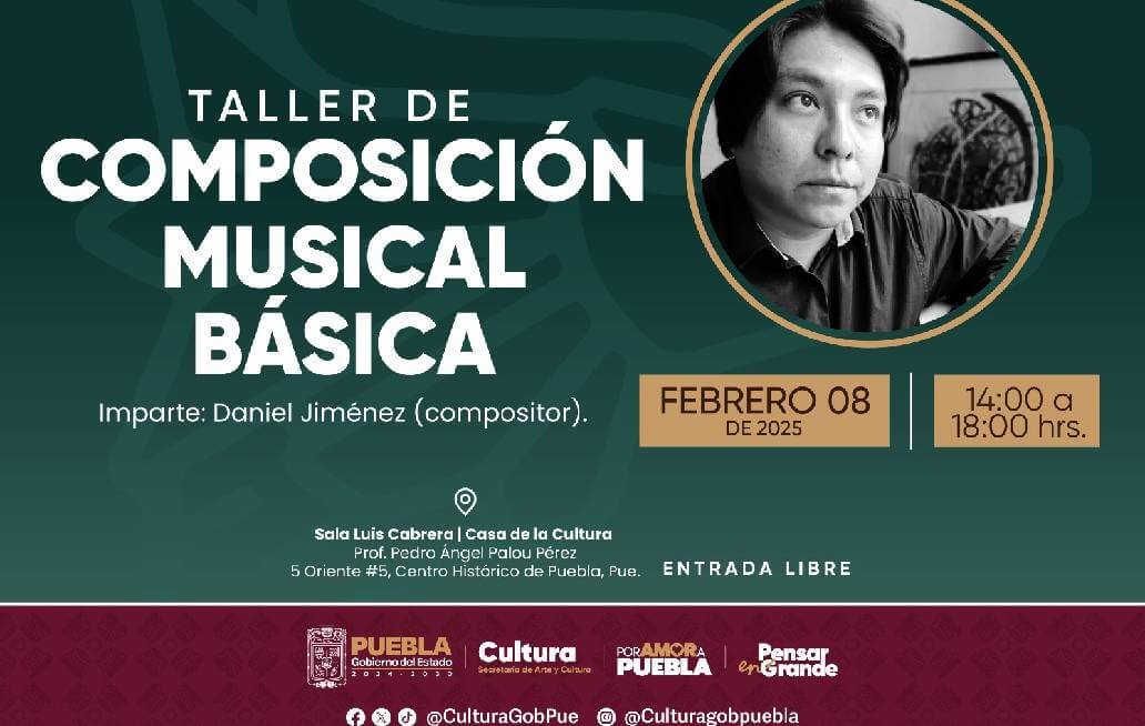 Secretaría de Arte y Cultura invita al curso gratuito de composición musical