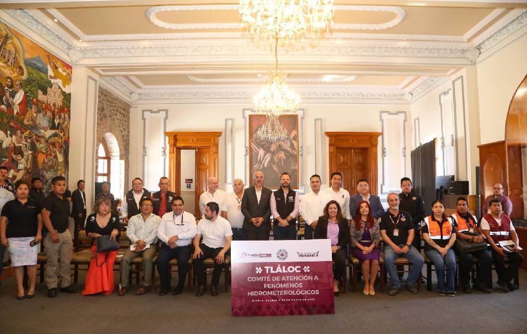 Instala el ayuntamiento de Puebla el Comité de Atención a Fenómenos Hidrometeorológicos “Tlaloc”
