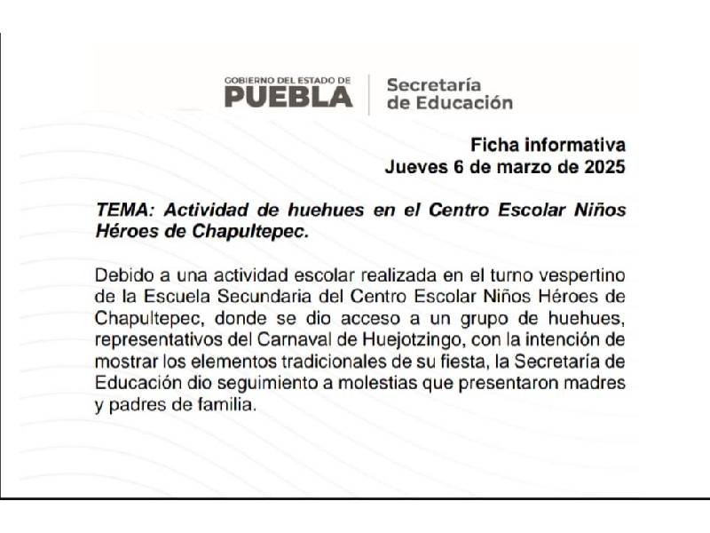Huehues provocan pánico en el CENHCH; la SEP responde.