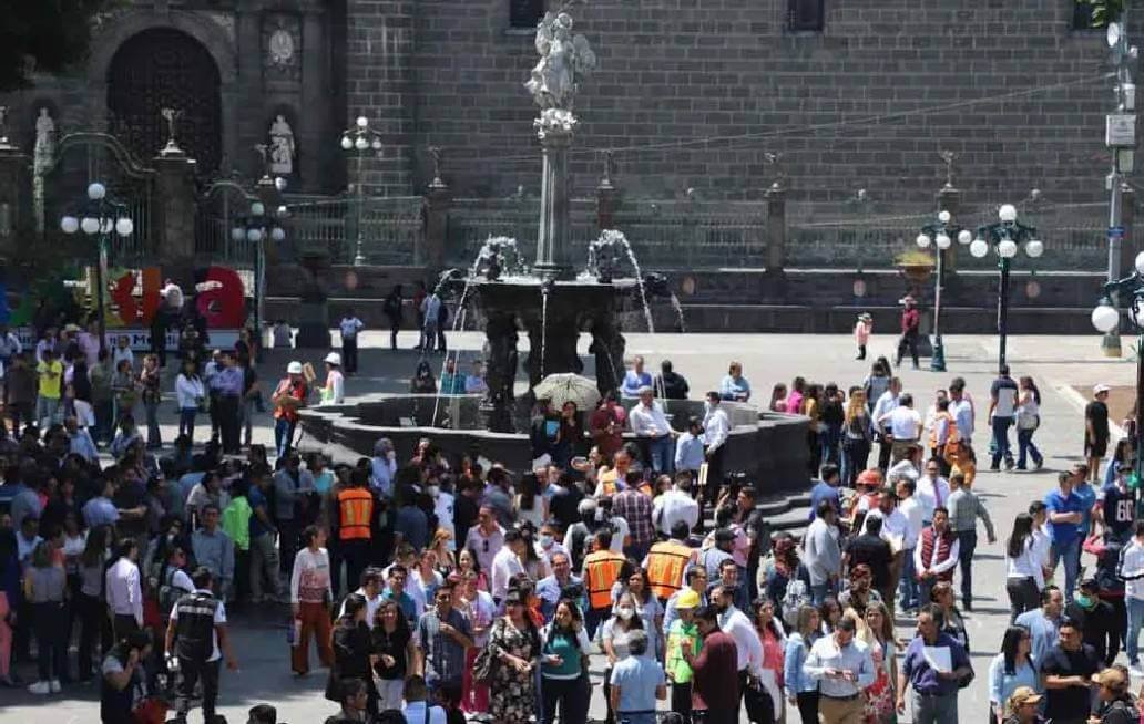 Con éxito se llevó a cabo el Simulacro Nacional 2025 en Zócalo de Puebla: Gobernación Municipal