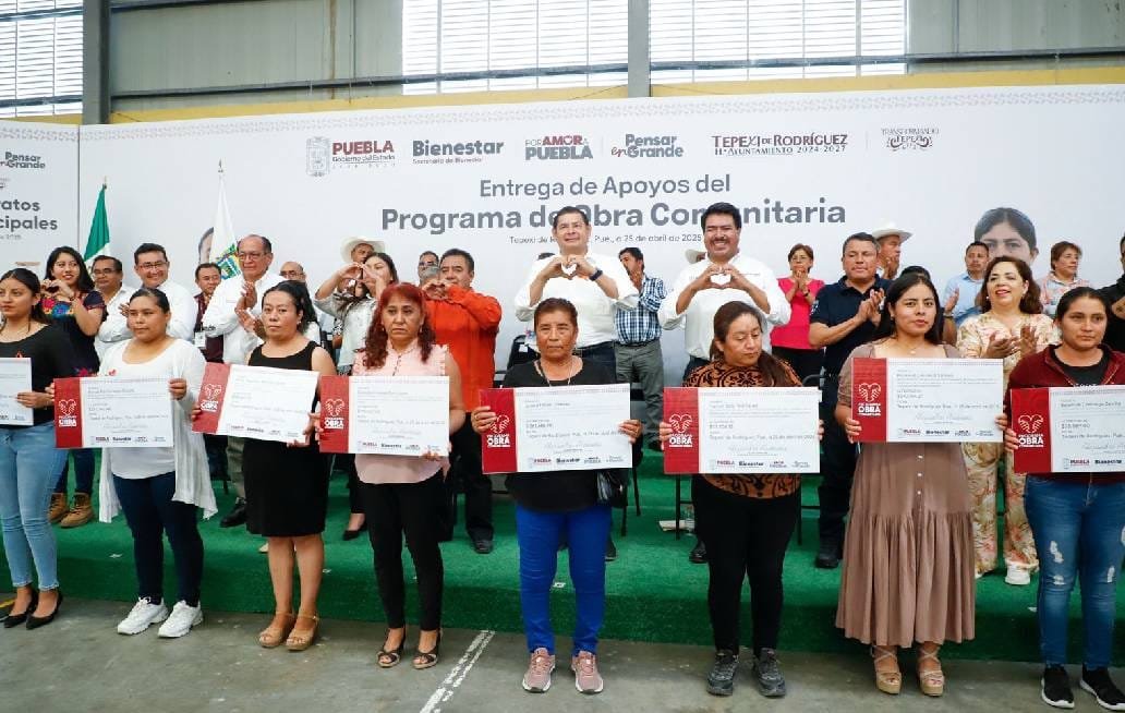 Con obra comunitaria Gobierno de Puebla detona desarrollo en Tepexi de Rodríguez Armenta