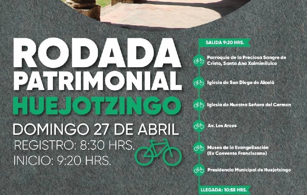 Convocan a rodada patrimonial en Huejotzingo