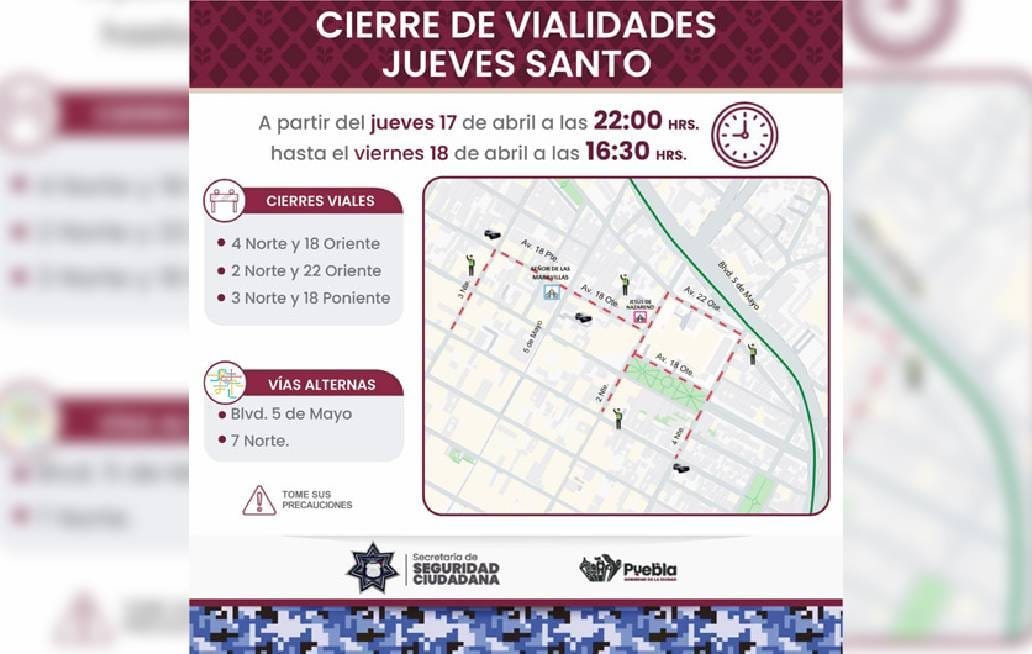 Implementa la SSC cierres viales por preparativos de actividades en la zona de San José
