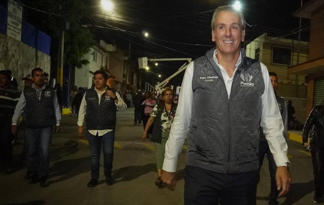 Nueva iluminación LED llega a la colonia Miguel Hidalgo en la Ciudad de Puebla