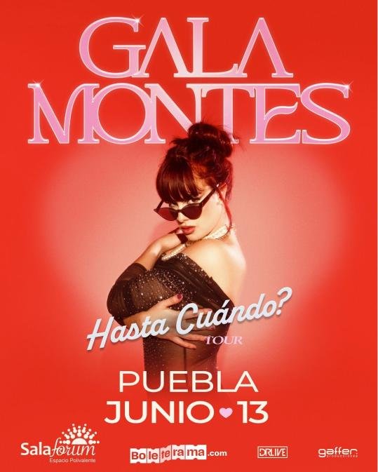 Gala Montes ofrecerá un concierto íntimo en Puebla