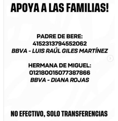 Justicia para Bere y Miguel