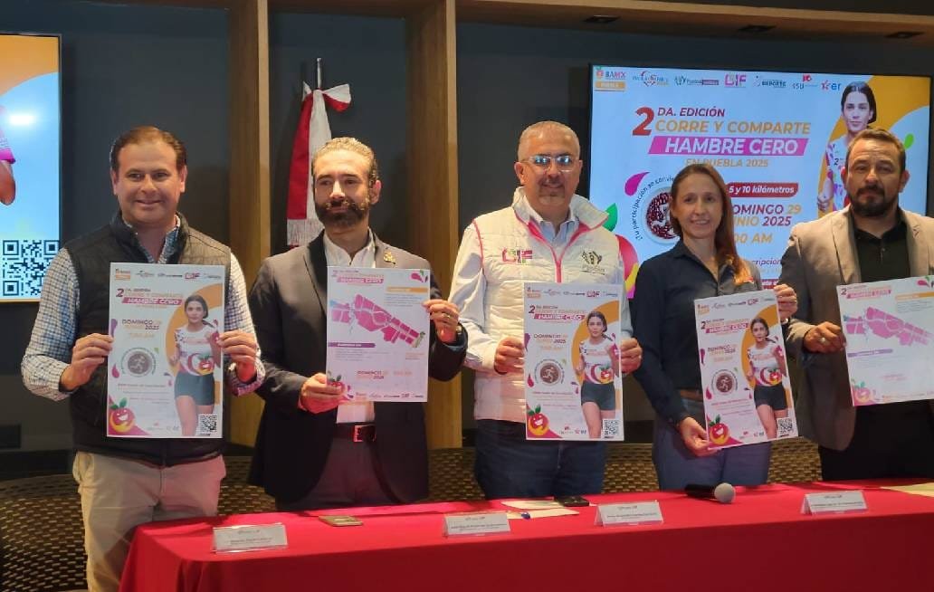 DIF municipal y Banco de Alimentos anuncian la 2a. Carrera Corre y Comparte, Hambre Cero 2025