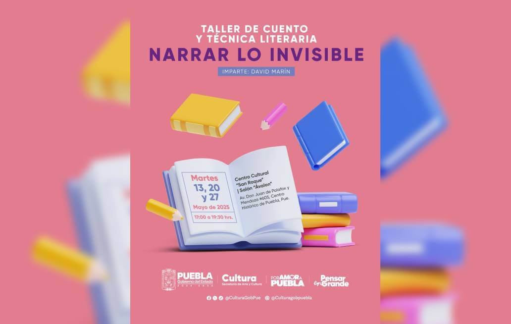 Puebla ofrece talleres literarios en San Roque