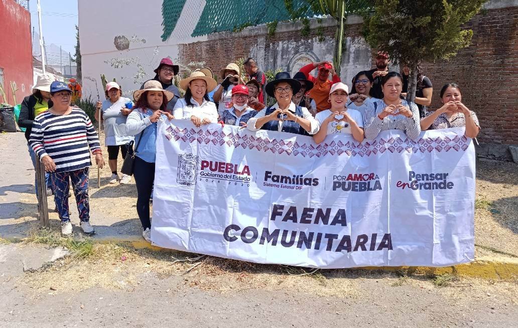 SMDIF Cuautlancingo realiza faena comunitaria en la Reserva Territorial Quetzalcóatl