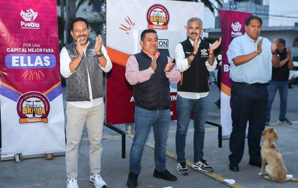 Se ilumina San Miguel Canoa con tecnología LED gracias a Puebla Brilla