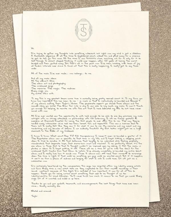 Taylor Swift vuelve a ser dueña de toda su discografía