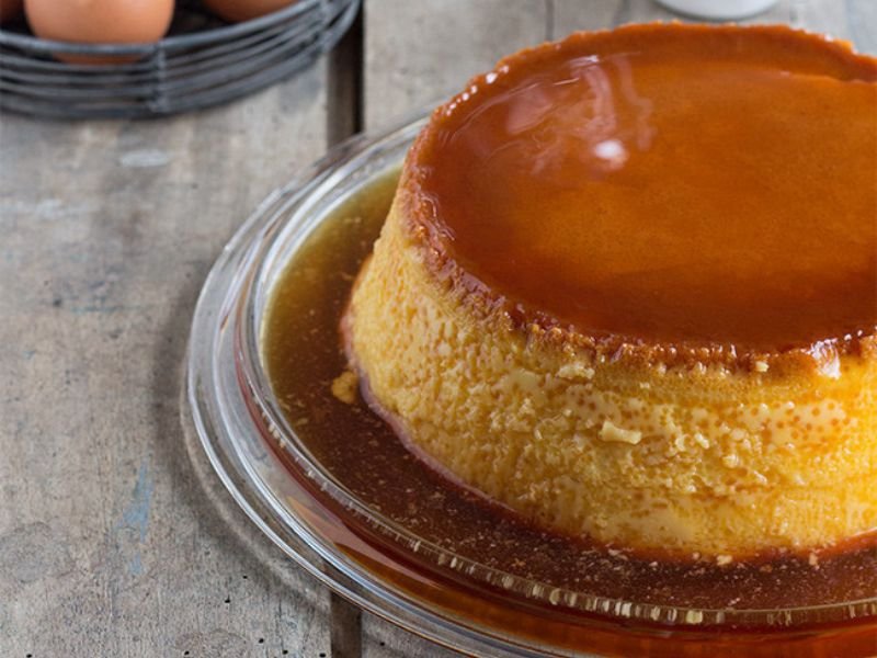 flan de huevo en cazuela