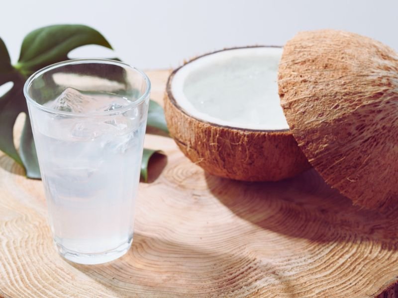 limonada de agua de coco