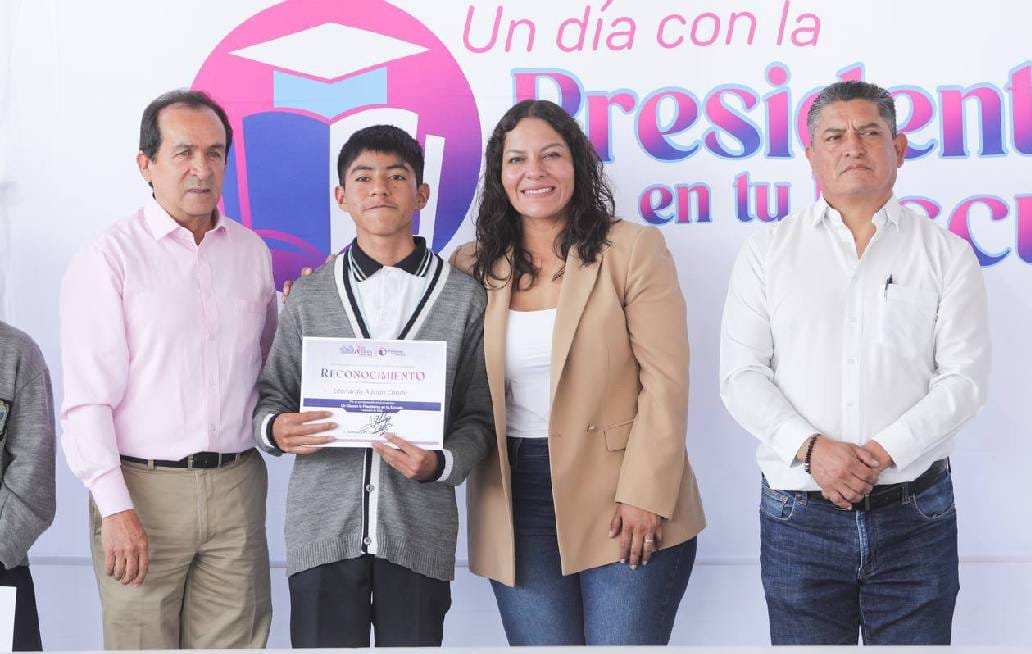 Promueve presidenta municipal de San Andrés Cholula la participación de estudiantes de educación básica