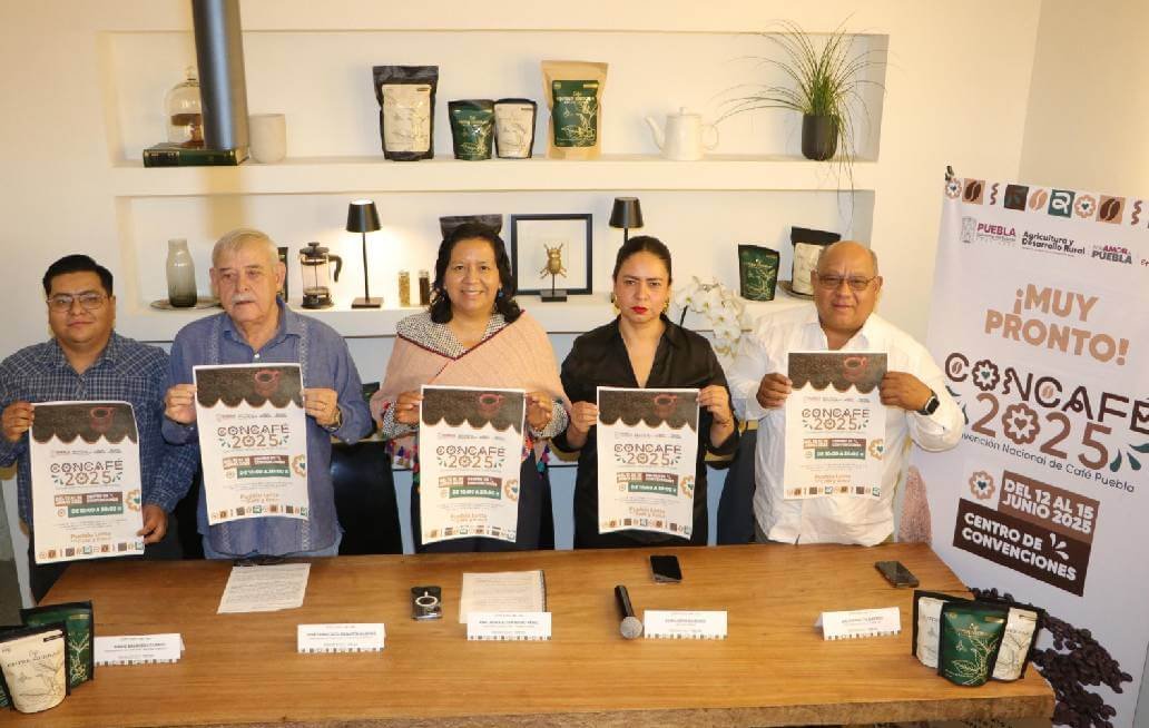 Puebla recibirá a representantes de 11 estados en la Convención Nacional de Café 2025