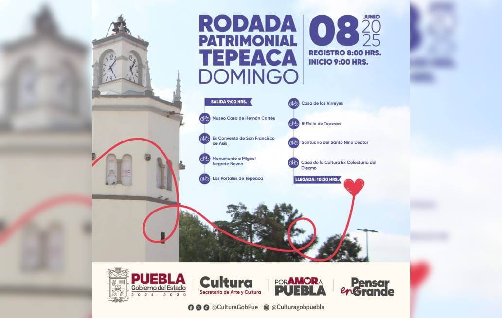 Tepeaca forma parte de los municipios programados para Rodadas Patrimoniales