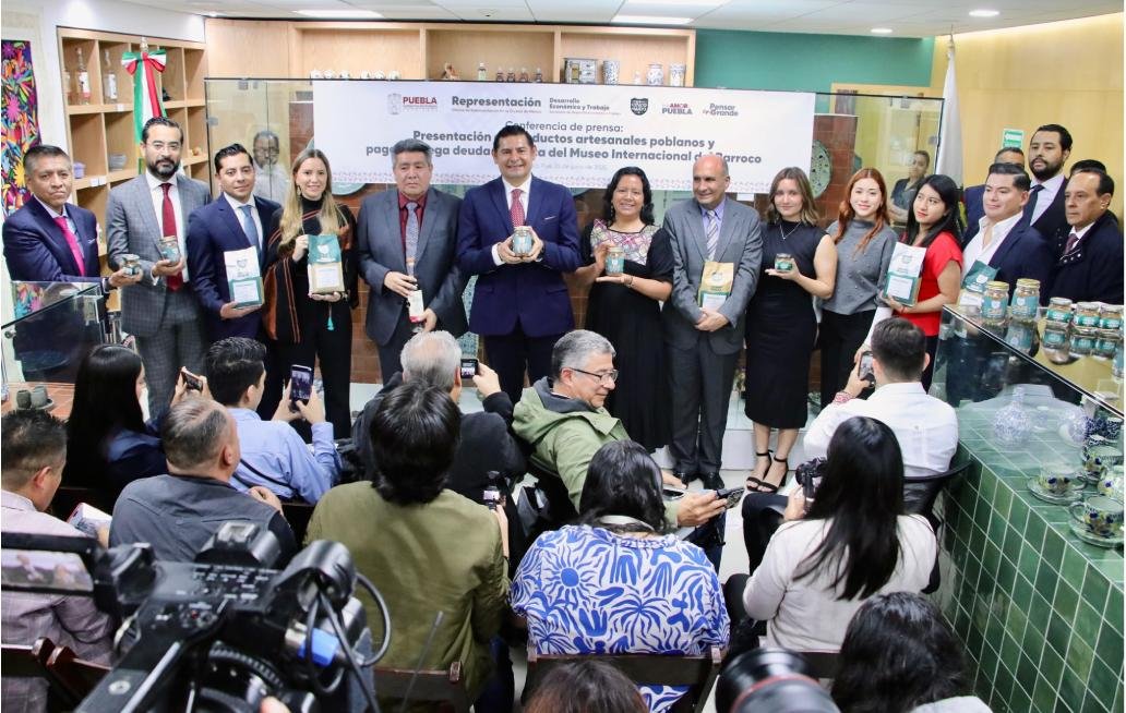 Gobierno de Puebla confirma en la CdMx la cancelación de la deuda del Museo Barroco y presenta Café Soluble “Puebla Cinco de Mayo”
