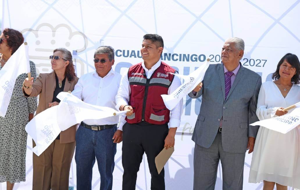 Arranca Omar Muñoz construcción de arco techos en bachilleratos de San Lorenzo Almecatla Arranca Omar Muñoz construcción de arco techos en bachilleratos de San Lorenzo Almecatla