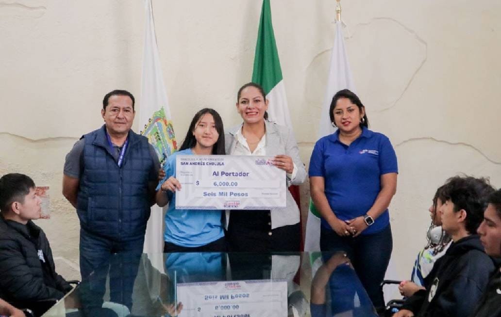 Impulsa presidenta municipal de San Andrés Cholula con becas al talento deportivo en San Andrés Cholula