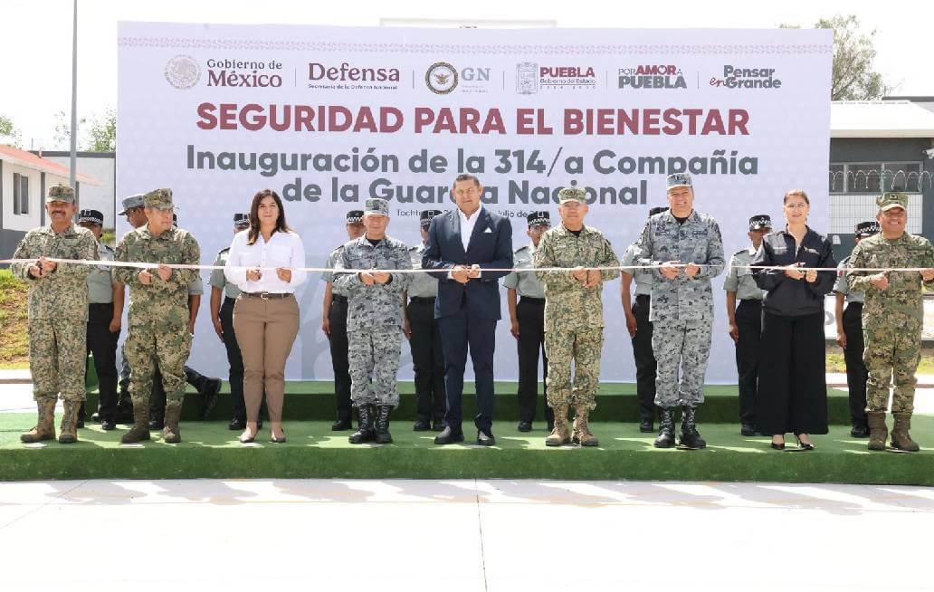 Inauguran la Compañía de Guardia Nacional en Puebla