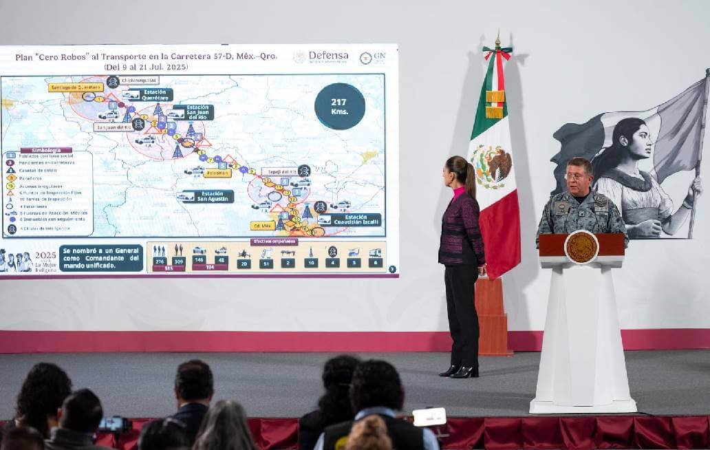 Puebla, en estrategia nacional «Cero Robos» en carreteras: Sheinbaum Puebla, en estrategia nacional "Cero Robos" en carreteras: Sheinbaum