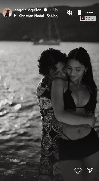 Christian Nodal y Ángela Aguilar celebran un año de casados