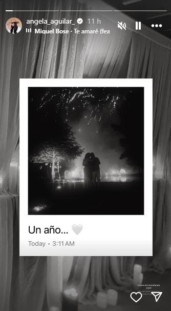 Christian Nodal y Ángela Aguilar celebran un año de casados