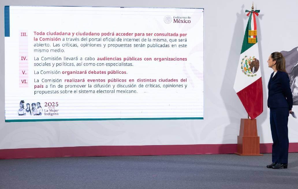 Anuncia Sheinbaum mesas de trabajo para la Reforma Electoral