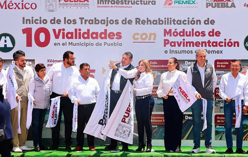 Inicia el gobierno de Puebla la rehabilitación de 10 vialidades en la capital Inicia el gobierno de Puebla la rehabilitación de 10 vialidades en la capital
