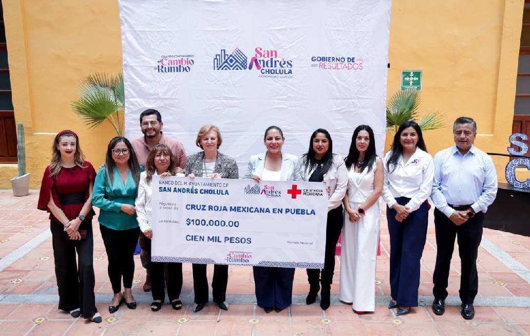 Gobierno de San Andrés Cholula se une a la Cruz Roja con donativo y carrera con causa Gobierno de San Andrés Cholula se une a la Cruz Roja con donativo y carrera con causa
