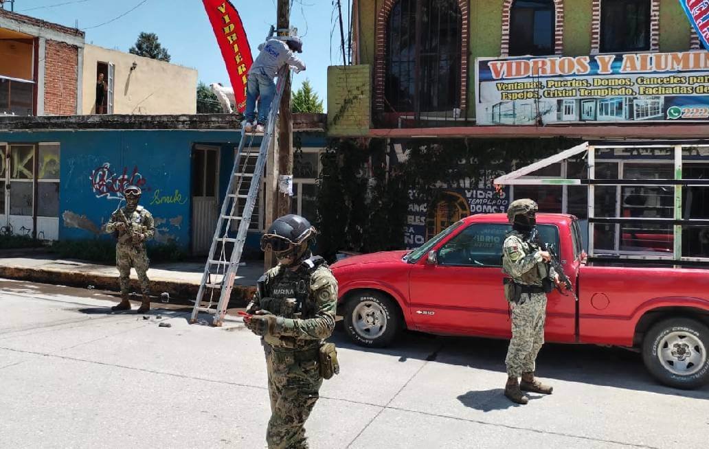 Marina, Sedena, Policía Estatal y ayuntamiento de Cuautlancingo desarticulan equipos de video vigilancia no autorizados