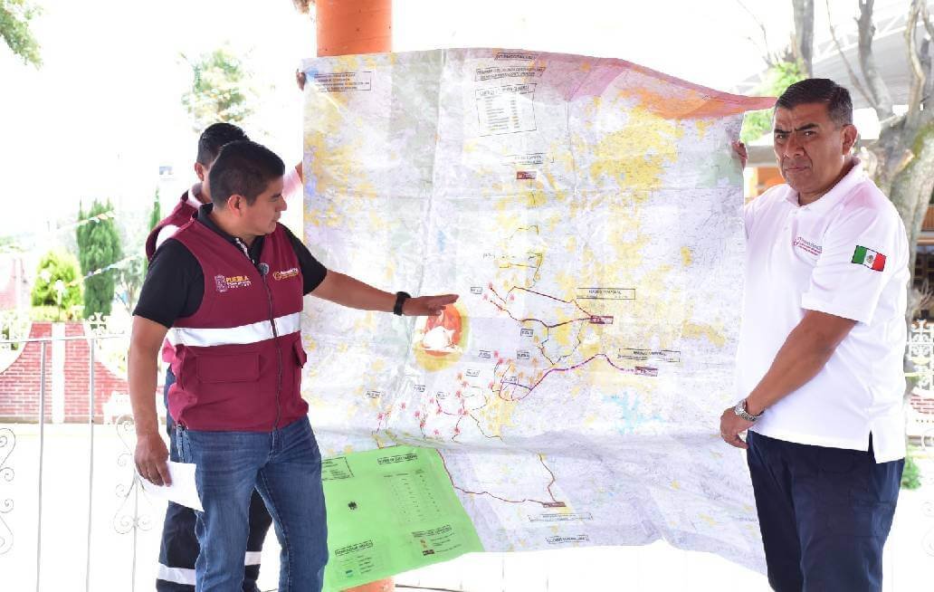 Personal de la Coordinación Nacional de Protección Civil evaluó rutas de evacuación del Popocatépetl Personal de la Coordinación Nacional de Protección Civil evaluó rutas de evacuación del Popocatépetl