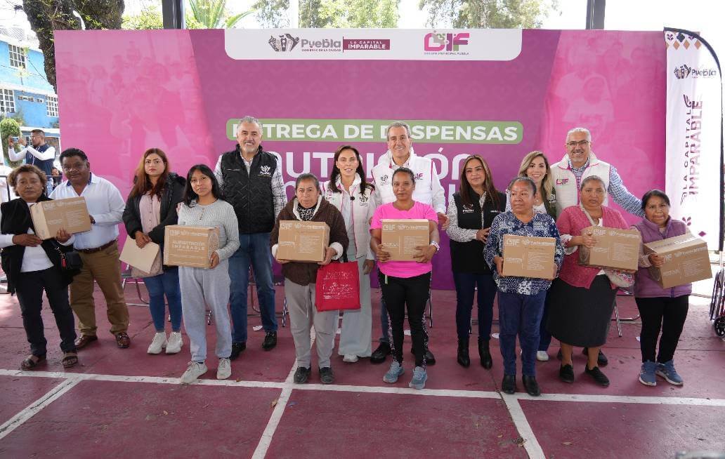Entregan Chedraui y MariElise Budib apoyos alimentarios en juntas auxiliares