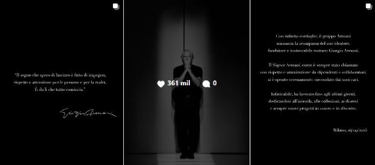 Giorgio Armani: murió el ícono de la moda italiana