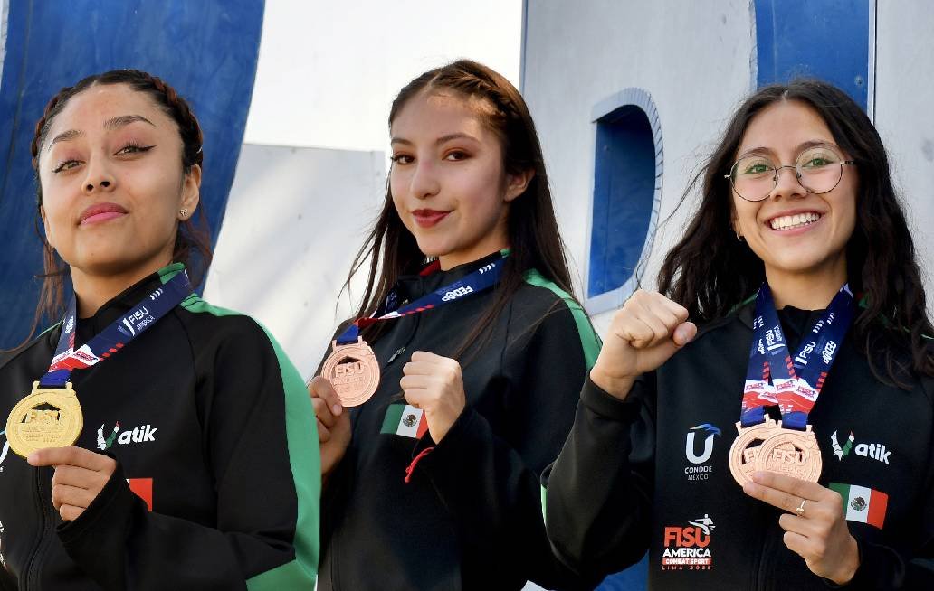 Un oro y tres bronces ganan estudiantes BUAP en los FISU AMERICA Combat Sport