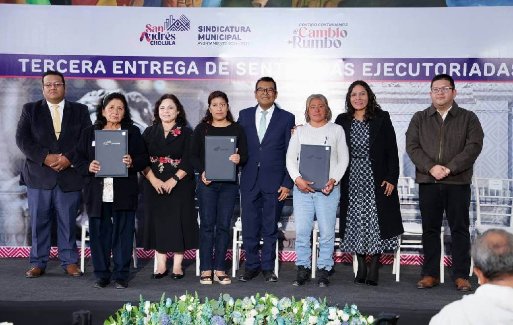 Avanza San Andrés Cholula en Seguridad Jurídica con tercera entrega de Sentencias