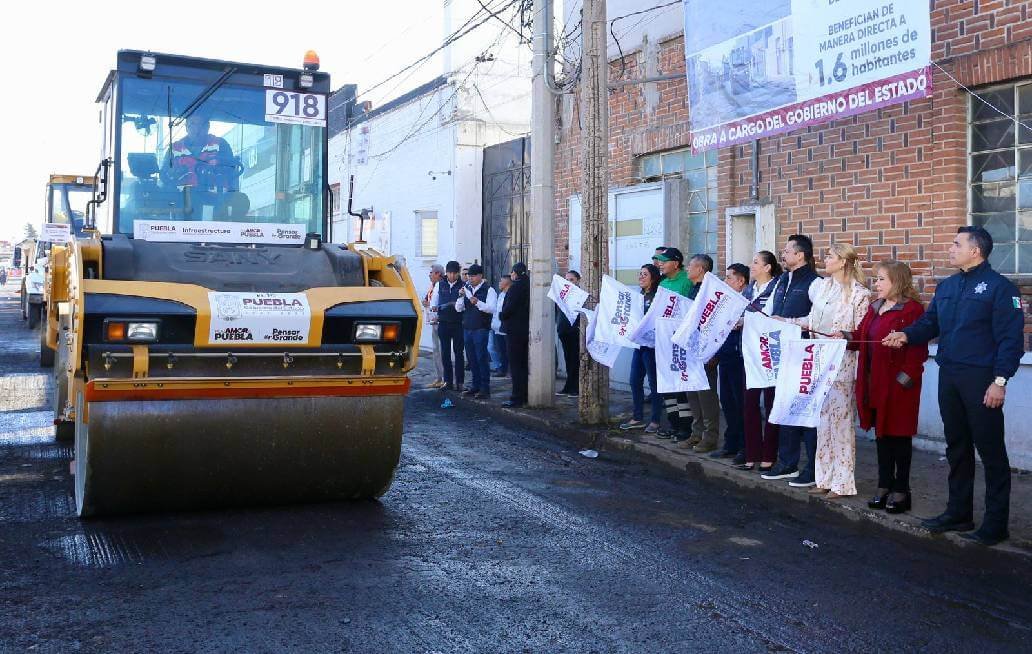 Gobierno de Puebla reconstruye la 12 oriente por indolencia de gestiones del pasado
